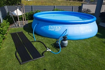 Rundpool beheizt mit Solarmatten Poolheizung