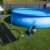 Rundpool beheizt mit Solarmatten Poolheizung